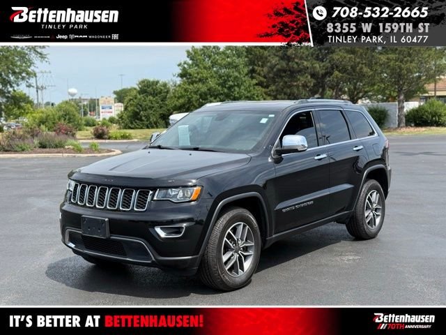 Certified Used 2021 Diamond Black Crystal Pearlcoat Jeep Limited image 1
