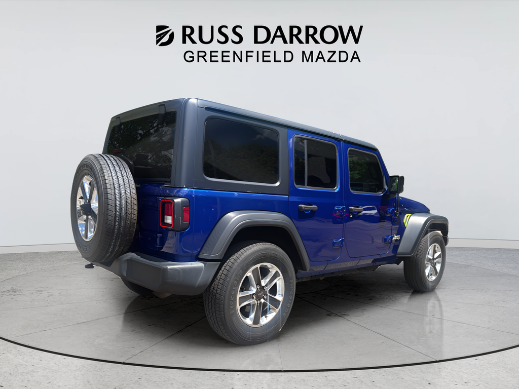 Used 2019 Blue Jeep Unlimited Sport S image 5