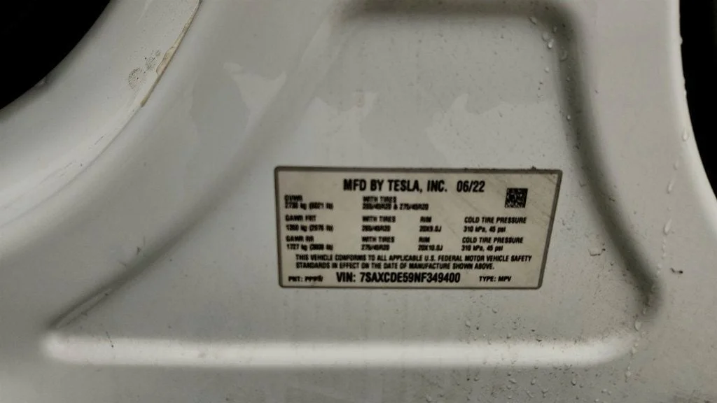 Used 2022 Pearl White Multi-Coat Tesla AWD image 25