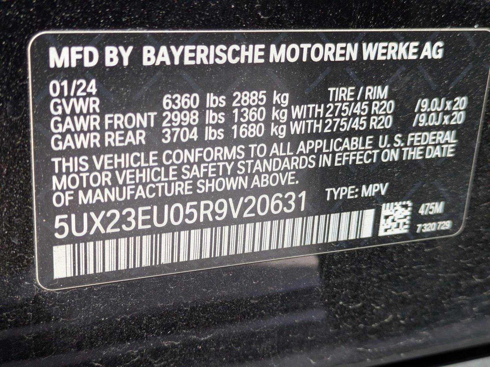 Used 2024 Black Sapphire Metallic BMW xDrive40i image 16