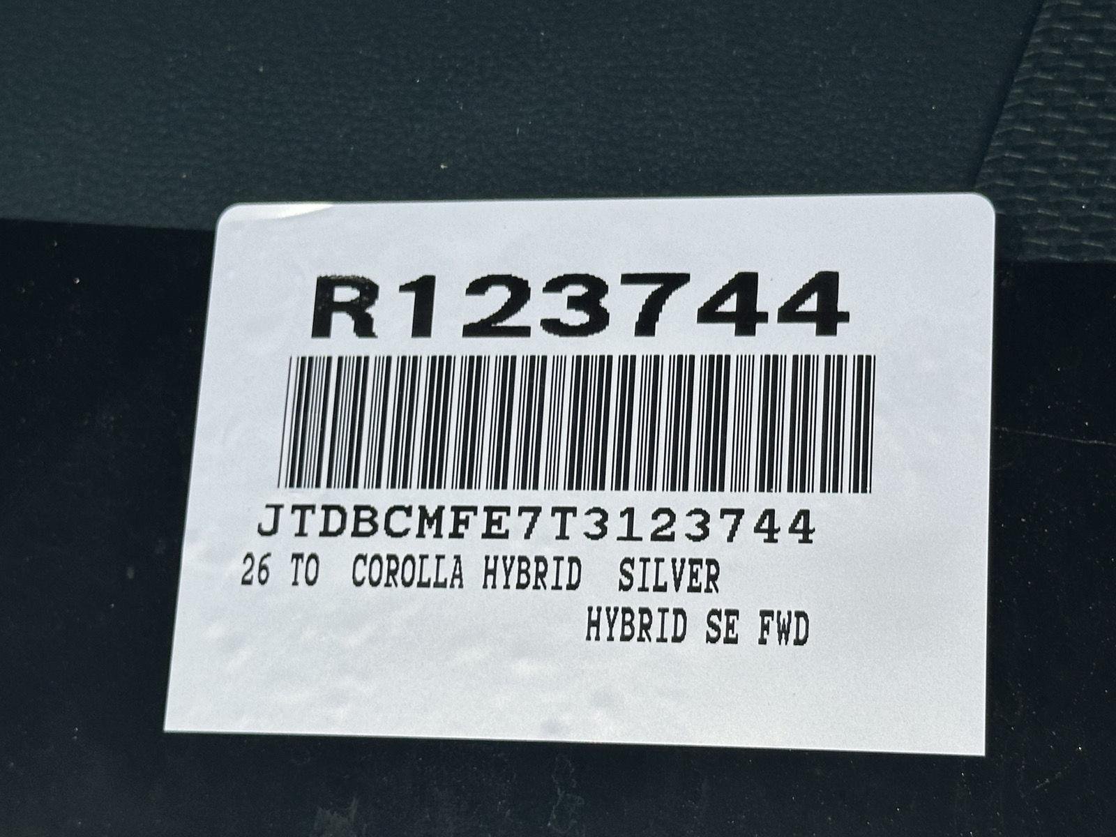 Used 2026 Classic Silver Metallic Toyota Hybrid SE image 15