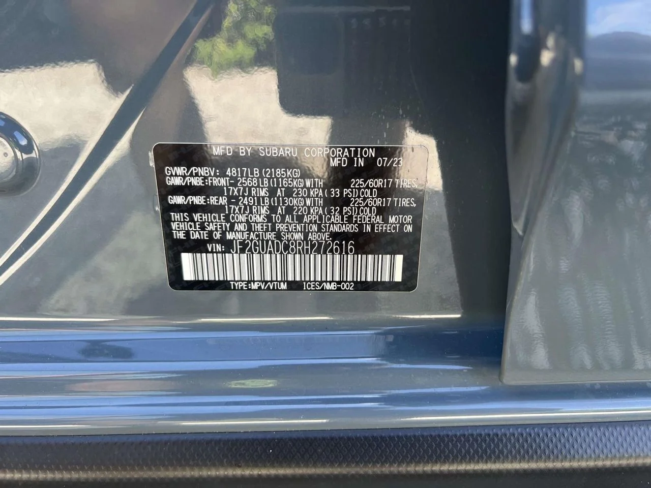 Used 2024 Offshore Blue Metallic Subaru Premium image 25