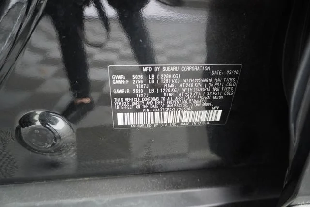 Used 2020 Crystal Black Silica Subaru Touring XT image 22