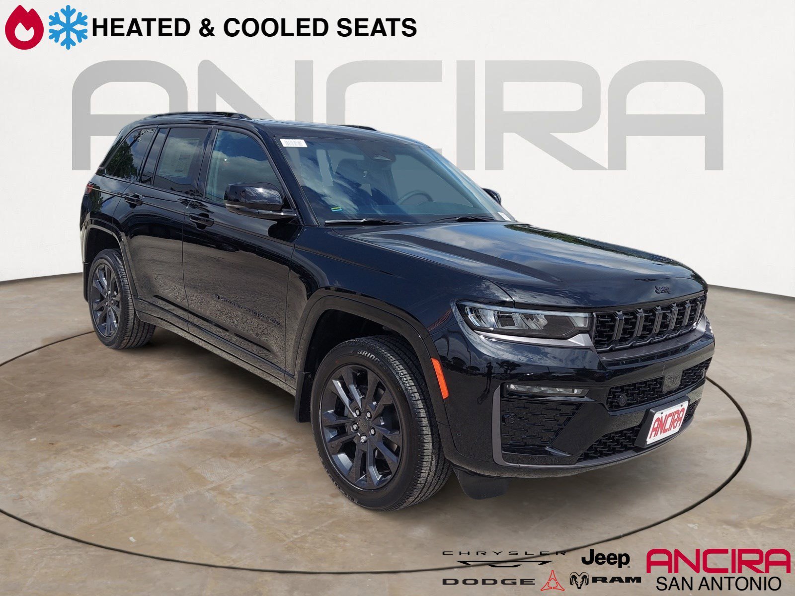 New 2026 Diamond Black Crystal Pearlcoat Jeep Limited Reserve image 1