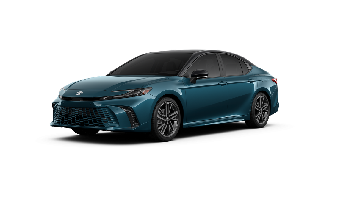 New 2026 Ocean Gem with Midnight Black Metallic roof Toyota XSE image 2