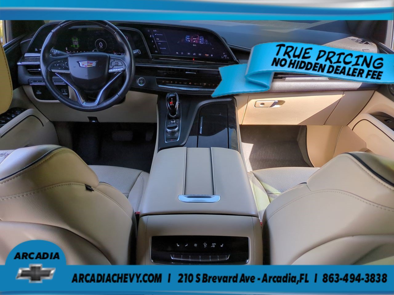 Used 2023 Dark Moon Blue Metallic Cadillac 4WD Premium Luxury image 15
