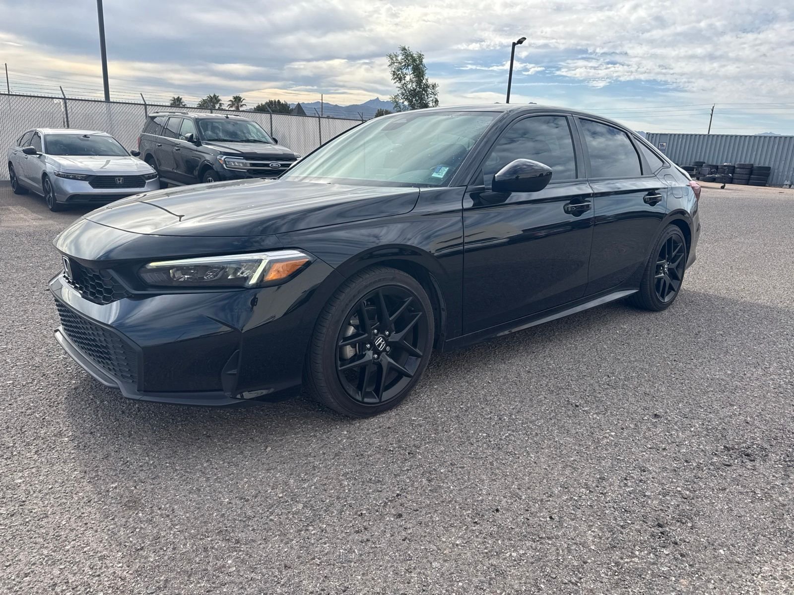 Certified Used 2025 Crystal Black Pearl Honda Sport image 1