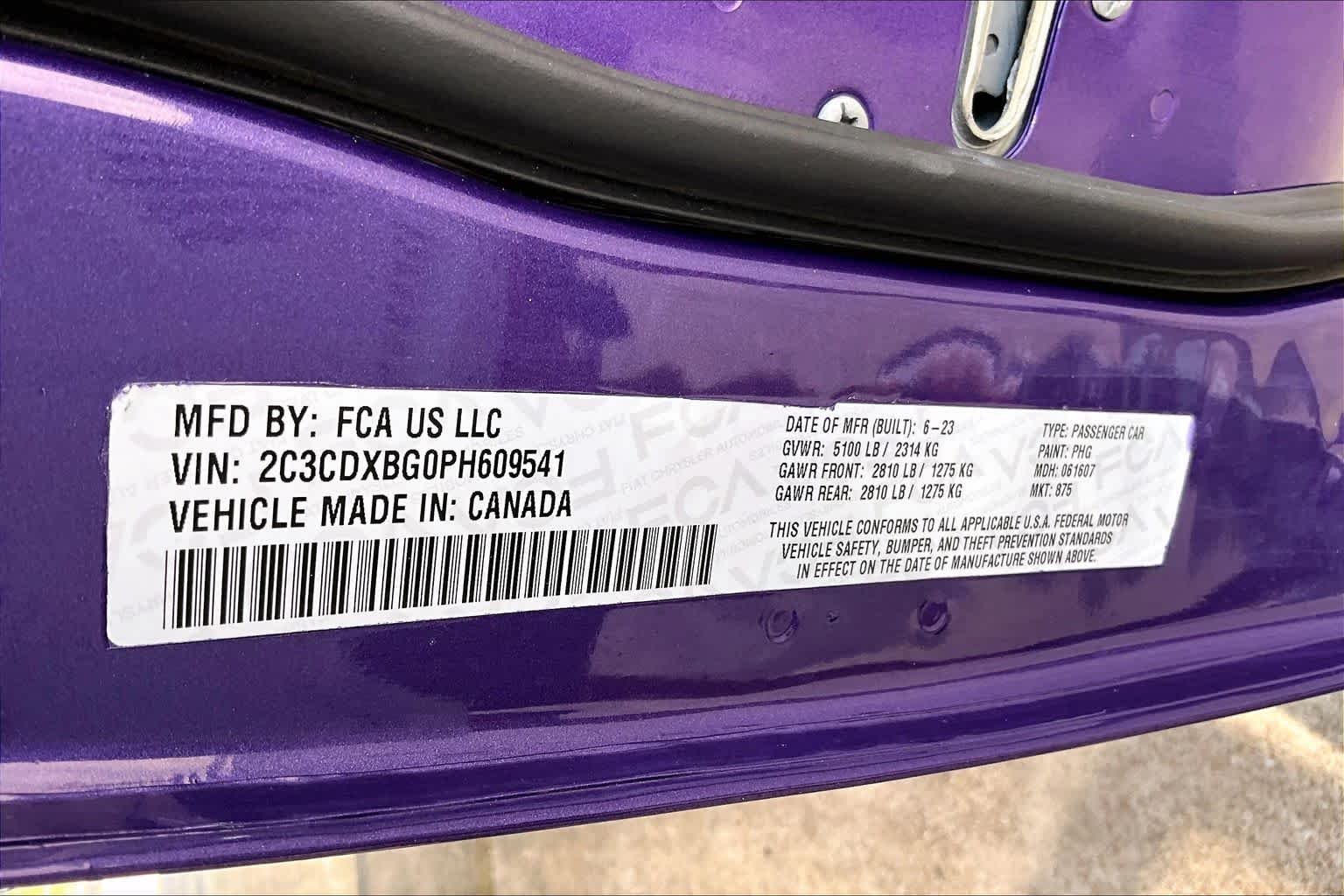 Used 2023 Plum Crazy Pearlcoat Dodge SXT image 34