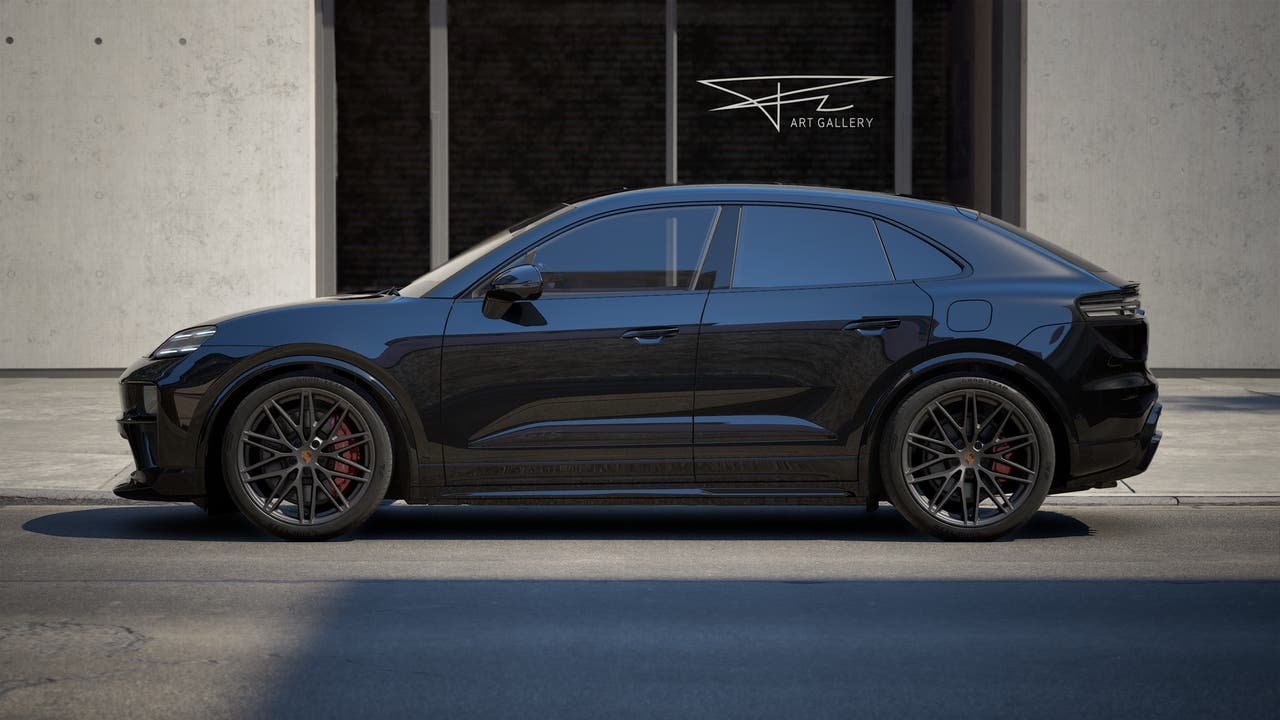 New 2027 Jet Black Metallic Porsche GTS Electric image 2