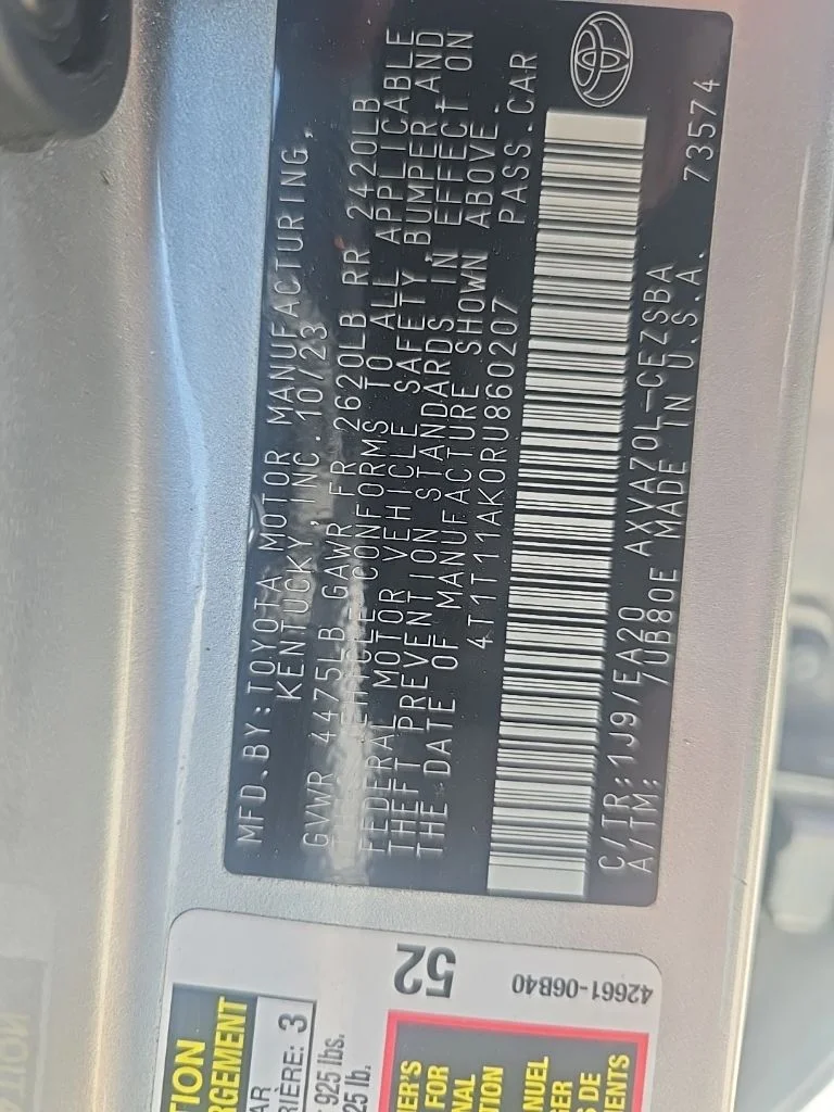 Used 2024 Silver Toyota SE image 12