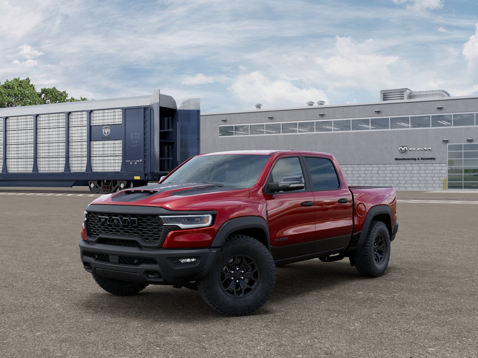 New 2026 Molten Red Pearl-Coat Exterior Paint RAM RHO image 1
