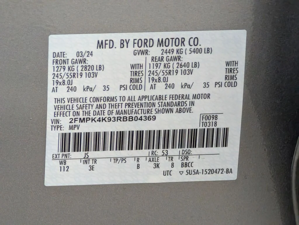Certified Used 2024 Iconic Silver Metallic Ford Titanium image 23