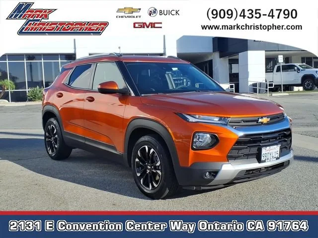 Used 2023 Vivid Orange Metallic Chevrolet LT image 1