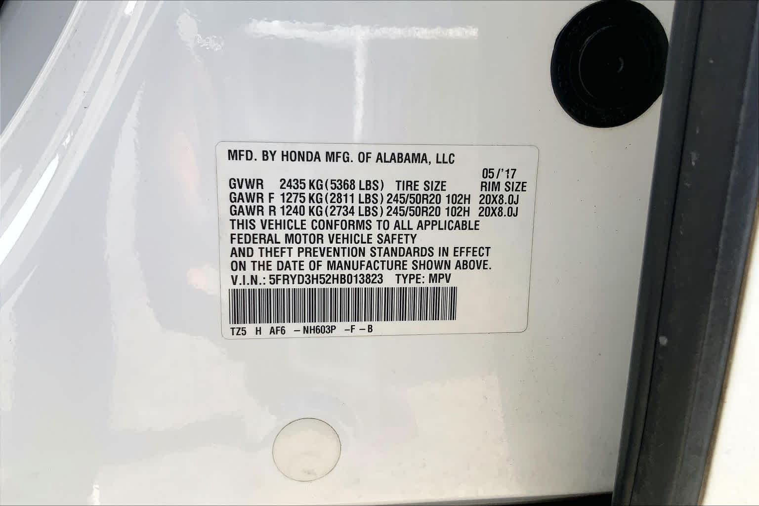 Used 2017 White Diamond Pearl Acura w/Technology Pkg image 36