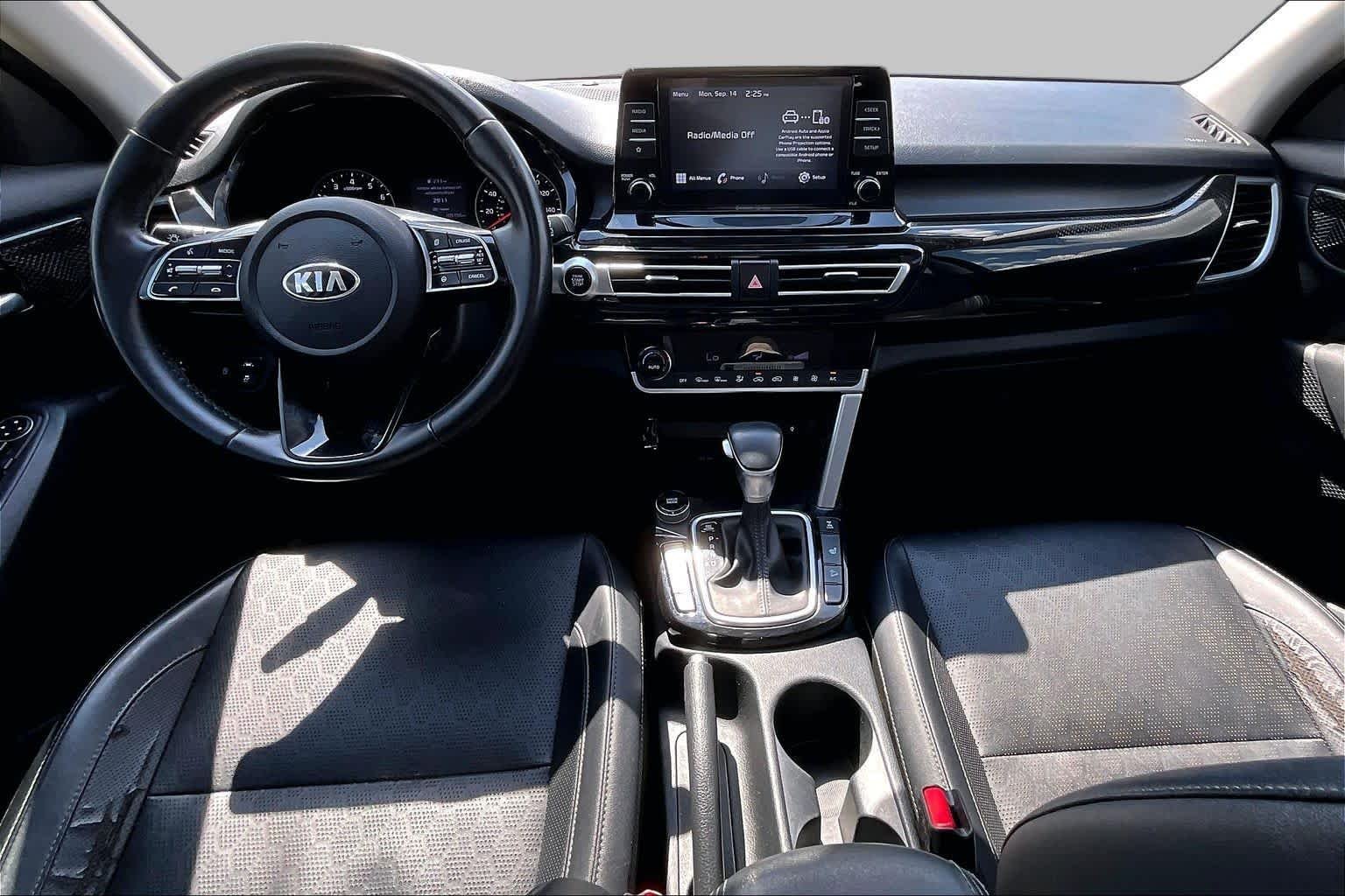 Used 2021 Dark Ocean Blue Kia EX image 14