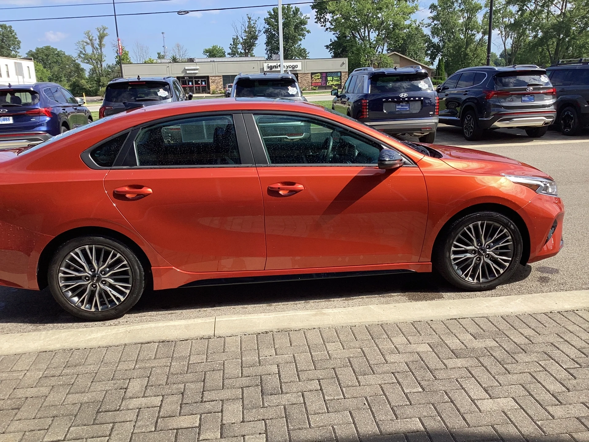 Used 2023 Fire Orange Kia GT-Line image 3