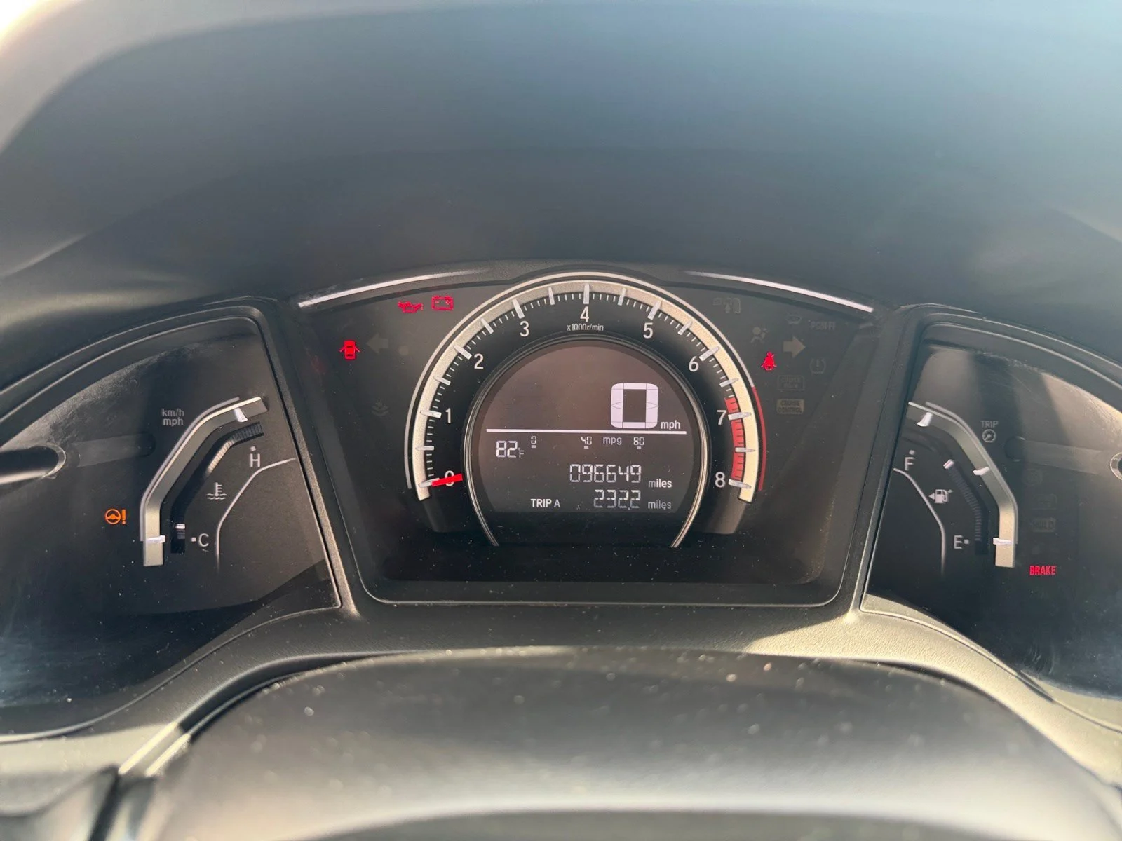 Used 2016 Crystal Black Pearl Honda LX image 1