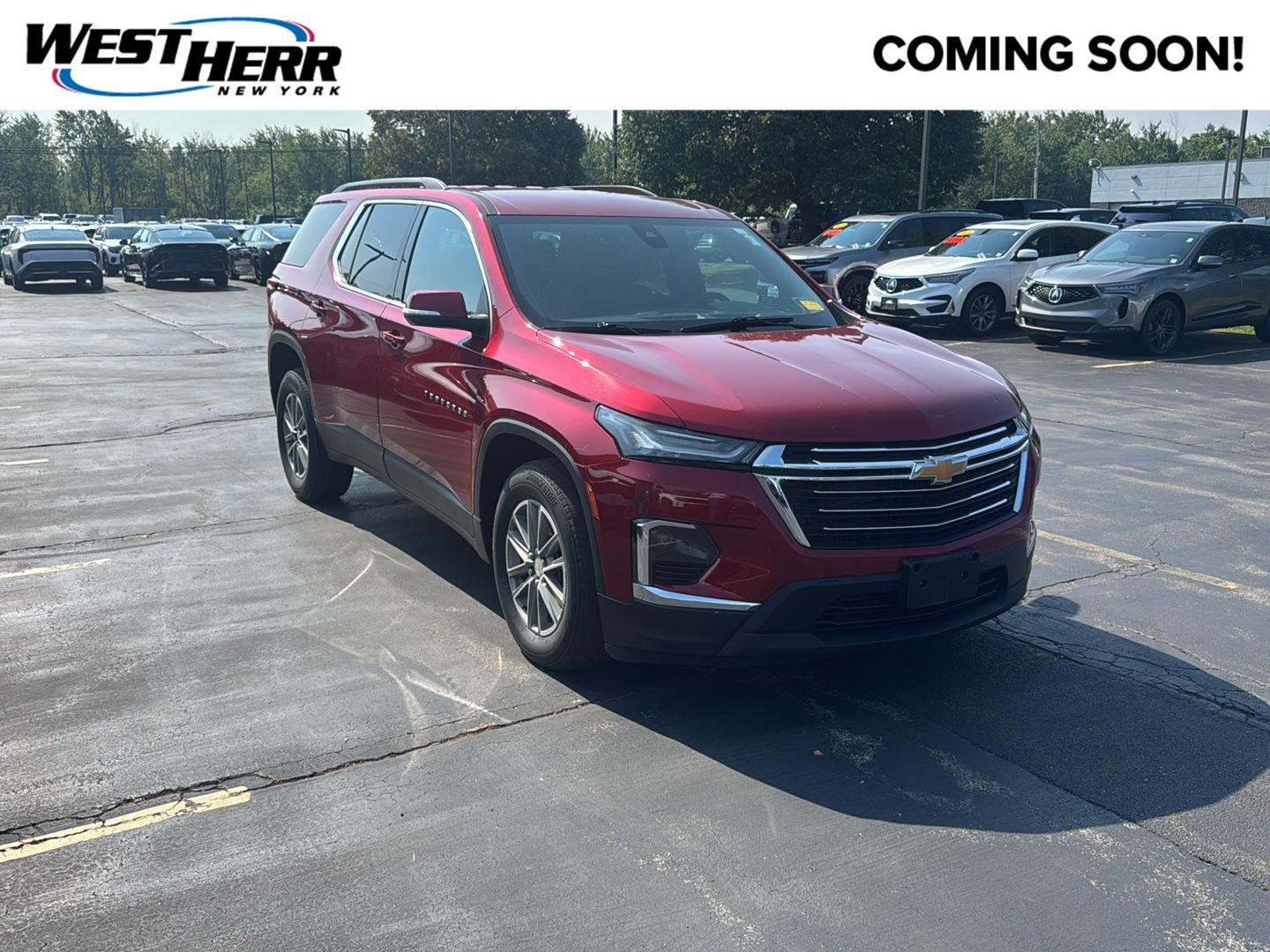 Used 2023 Radiant Red Tintcoat Chevrolet LT Cloth image 1