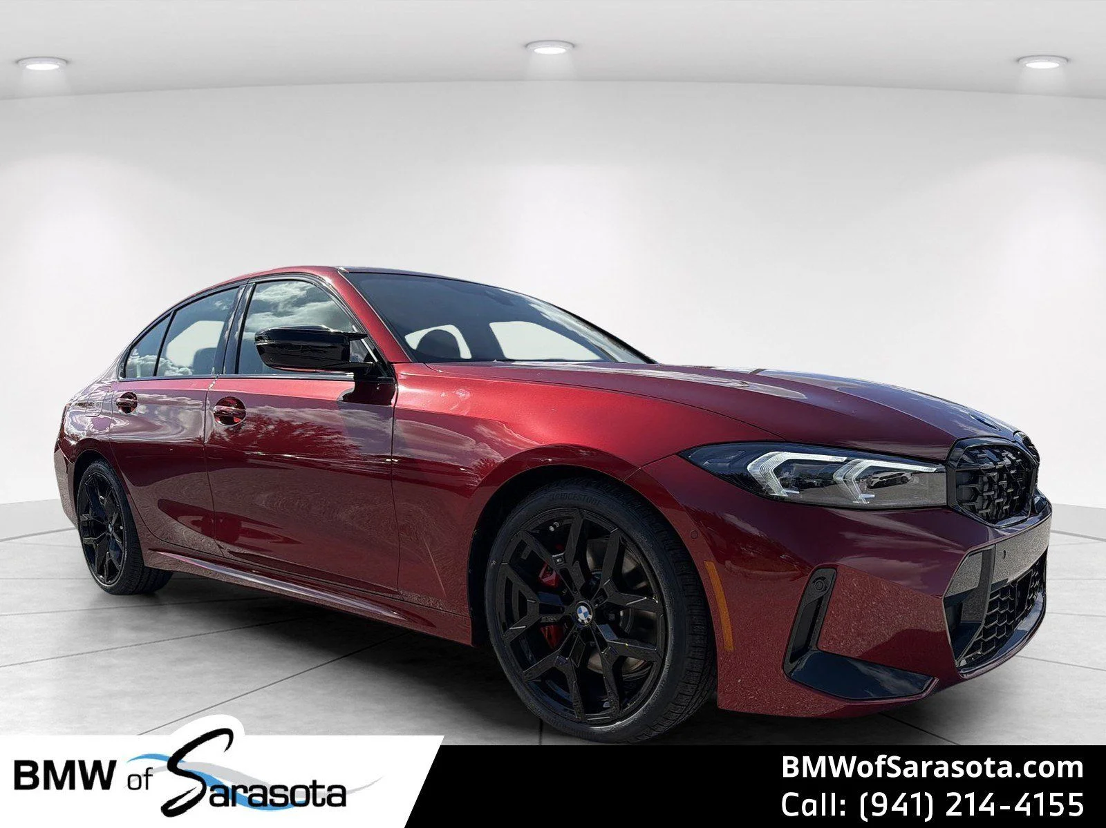 New 2026 Vegas Red Metallic BMW M340i image 1
