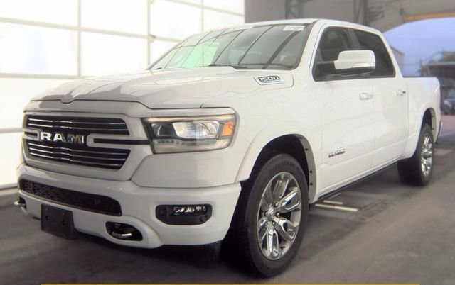 Used 2021 Bright White Clearcoat Ram Laramie image 1