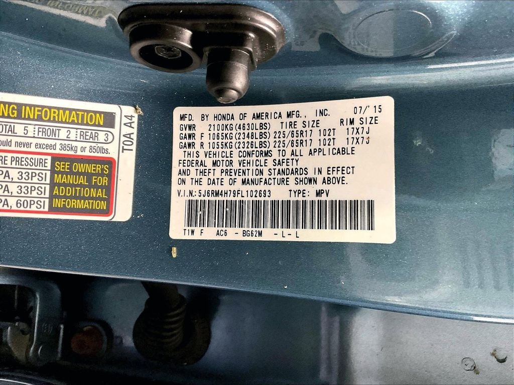 Used 2015 Blue Honda EX-L image 34