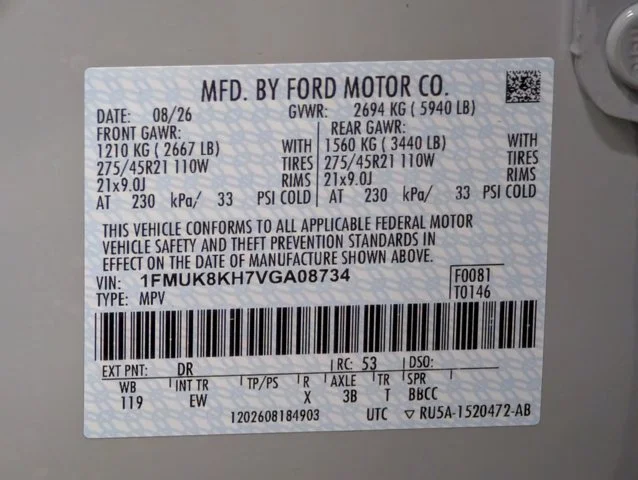 New 2027 Avalanche Gray Ford ST-Line image 55