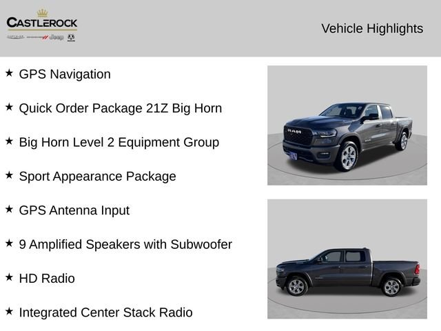 New 2026 Granite Crystal Metallic Clear-Coat Exterior Paint RAM Big Horn/Lone Star image 4