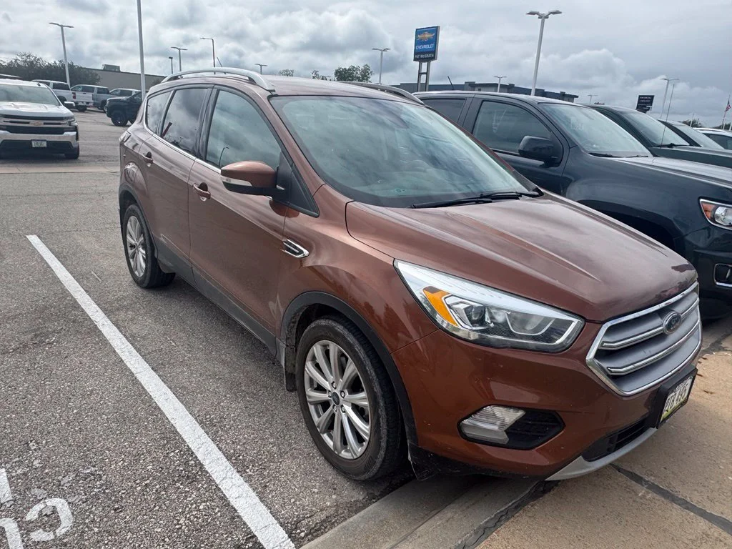Certified Used 2017 Red Ford Titanium image 5