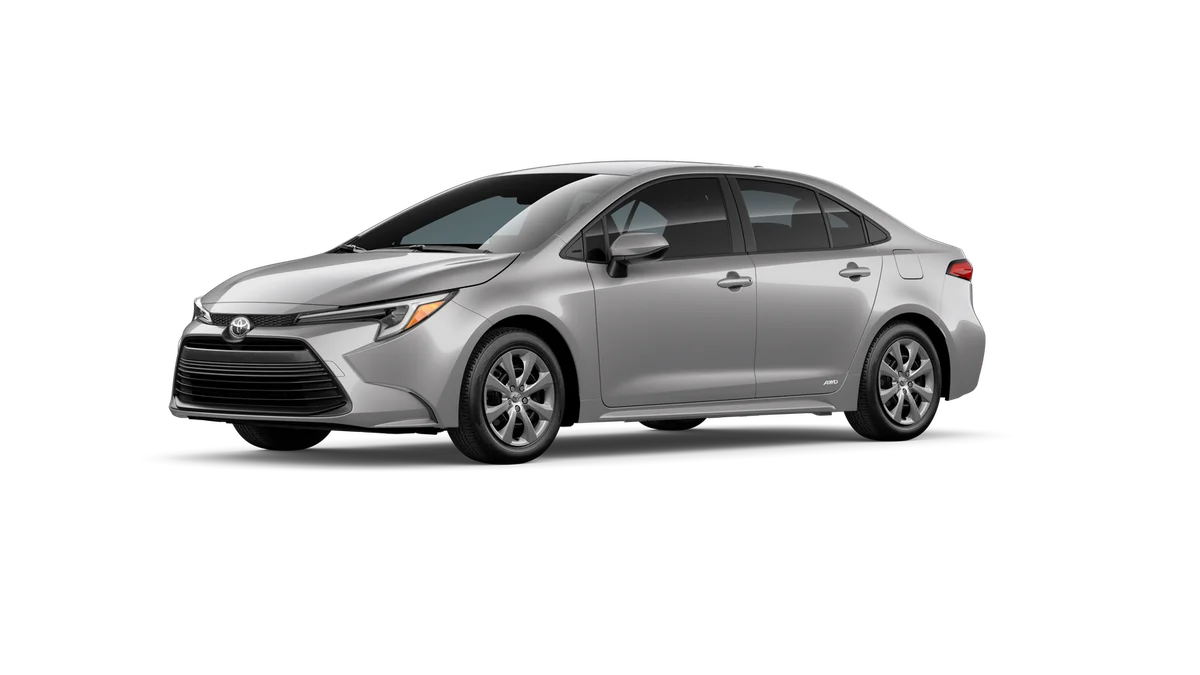 New 2027 Classic Silver Metallic Toyota Hybrid LE image 2