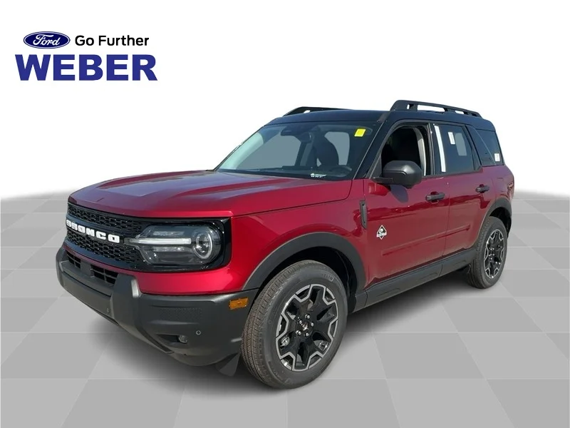 New 2026 Ruby Red Metallic Tinted Clearcoat Ford Outer Banks 4x4 image 1
