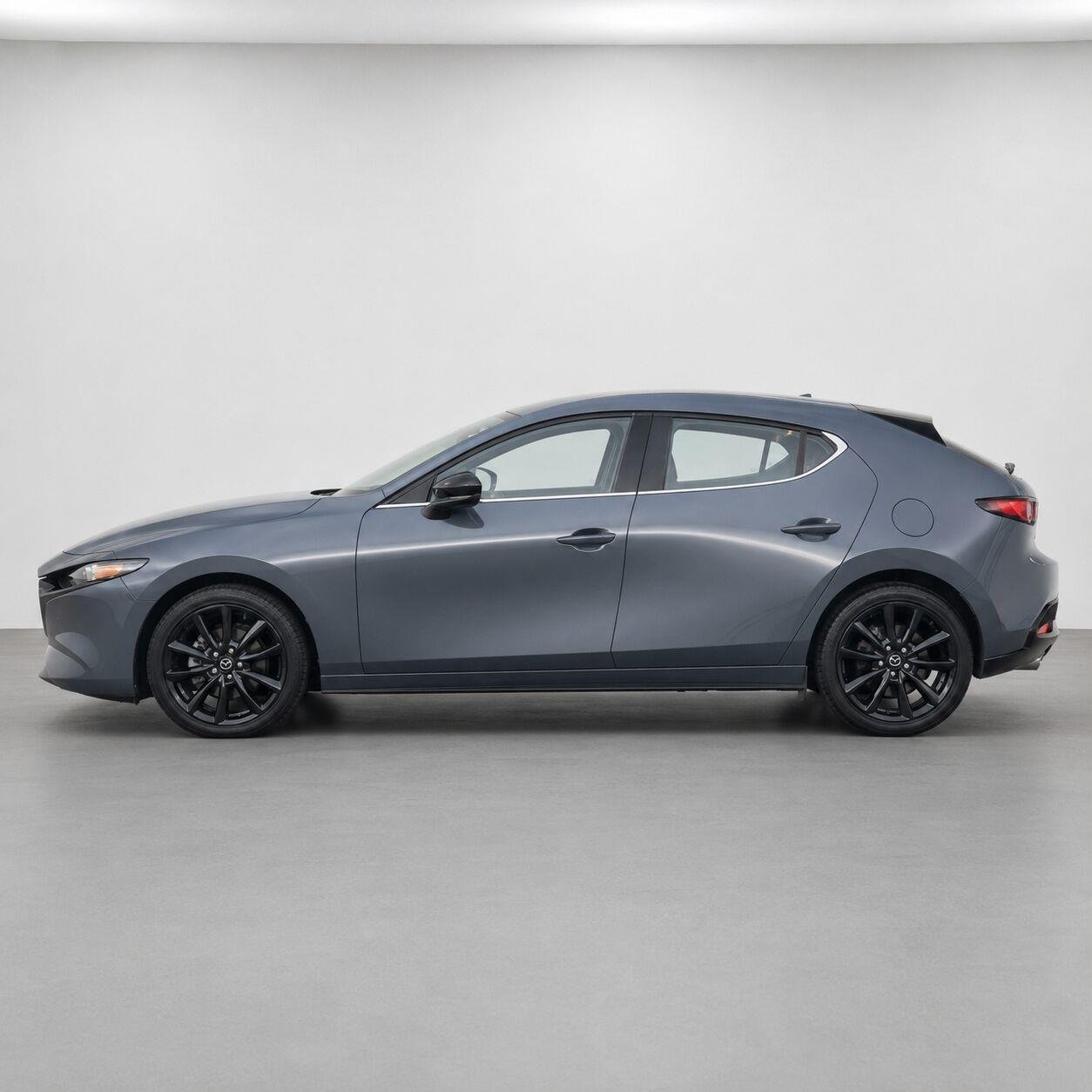 Used 2022 Polymetal Gray Metallic Mazda Carbon Edition image 1
