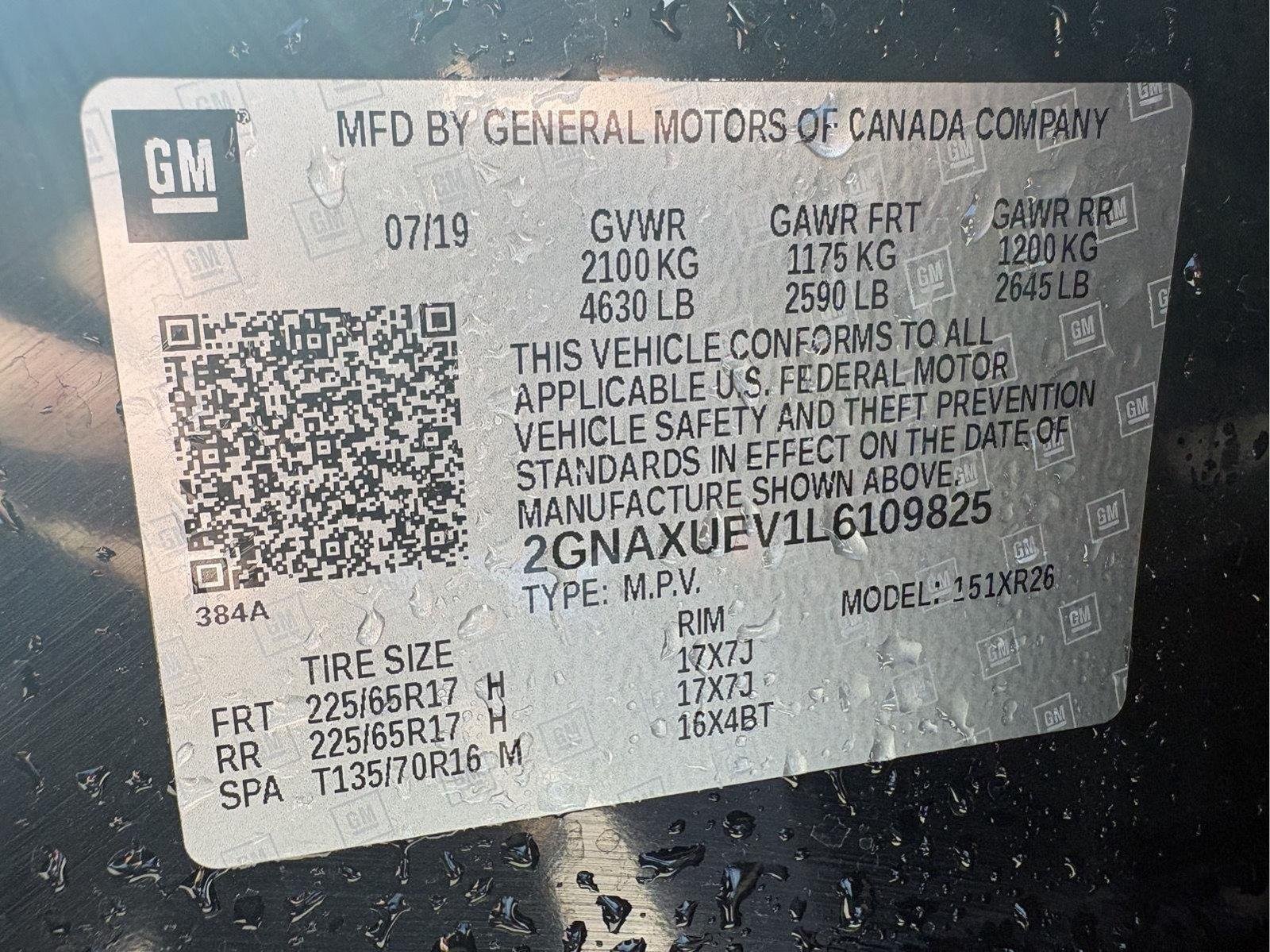Used 2020 Mosaic Black Metallic Chevrolet LT image 18