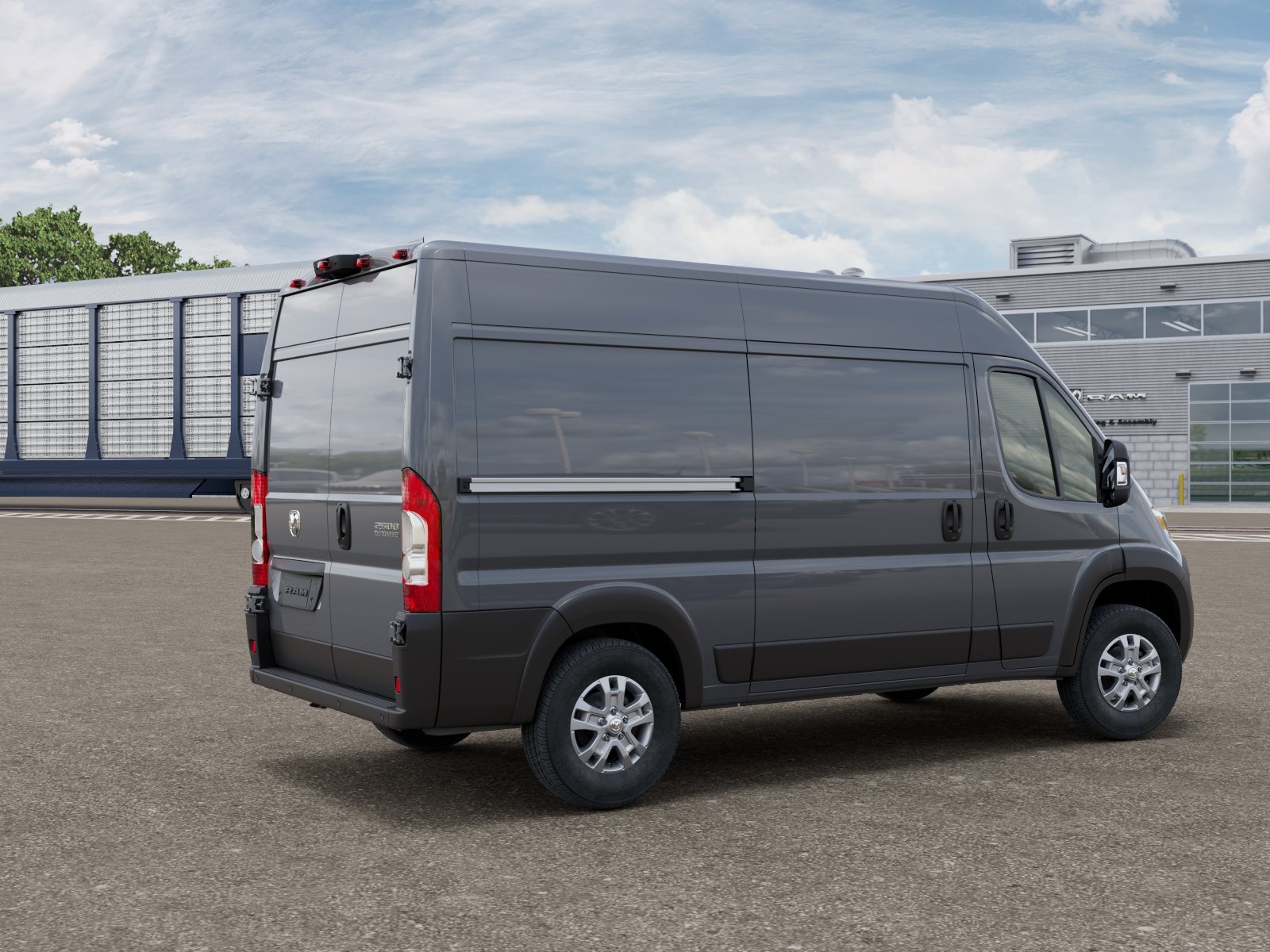 New 2026 Ceramic Gray Clear-Coat Exterior Paint RAM High Roof image 2