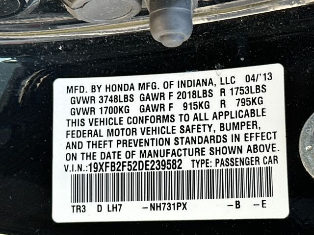 Used 2013 Crystal Black Pearl Honda LX image 31