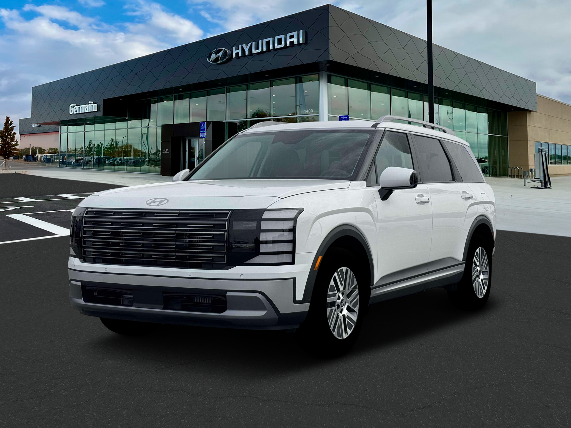 New 2026 Creamy White Pearl Hyundai SEL 7P image 1