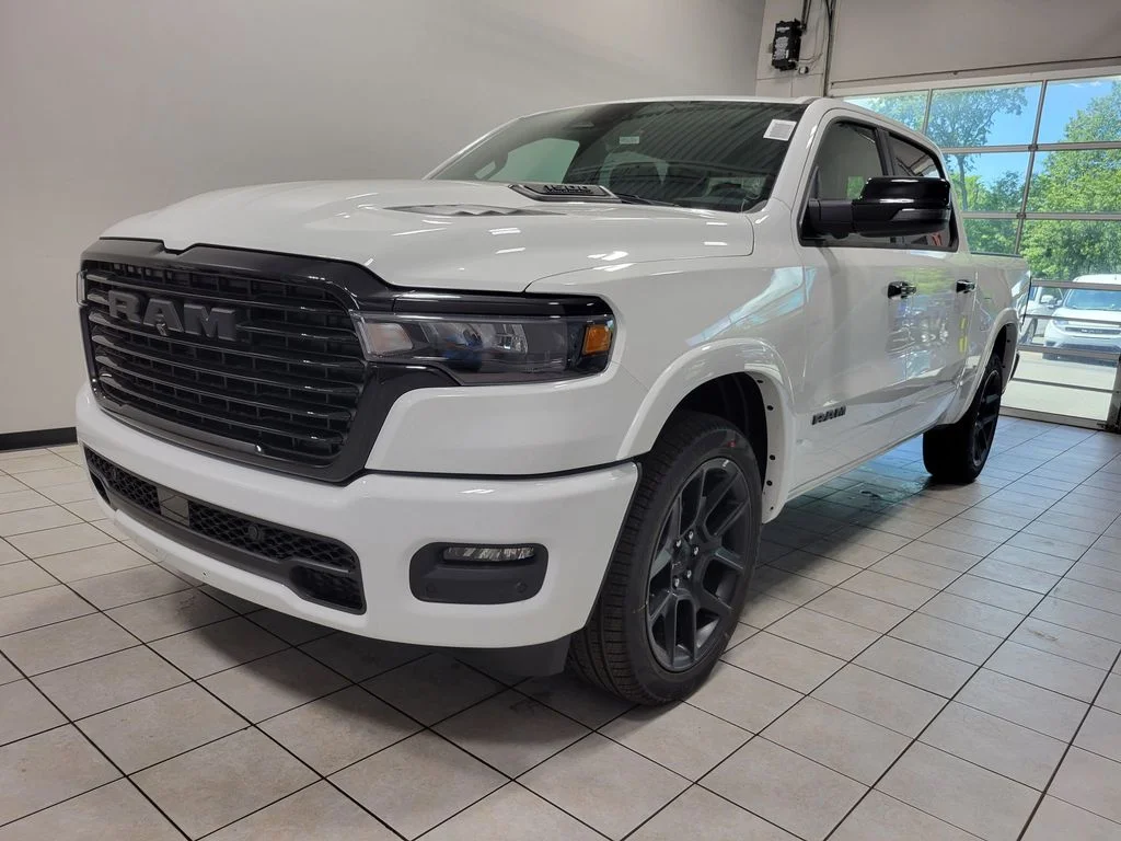 New 2026 Bright White Clear-Coat Exterior Paint RAM Laramie image 3