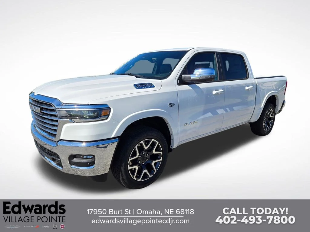 New 2026 Bright White Clear-Coat Exterior Paint RAM Laramie image 7