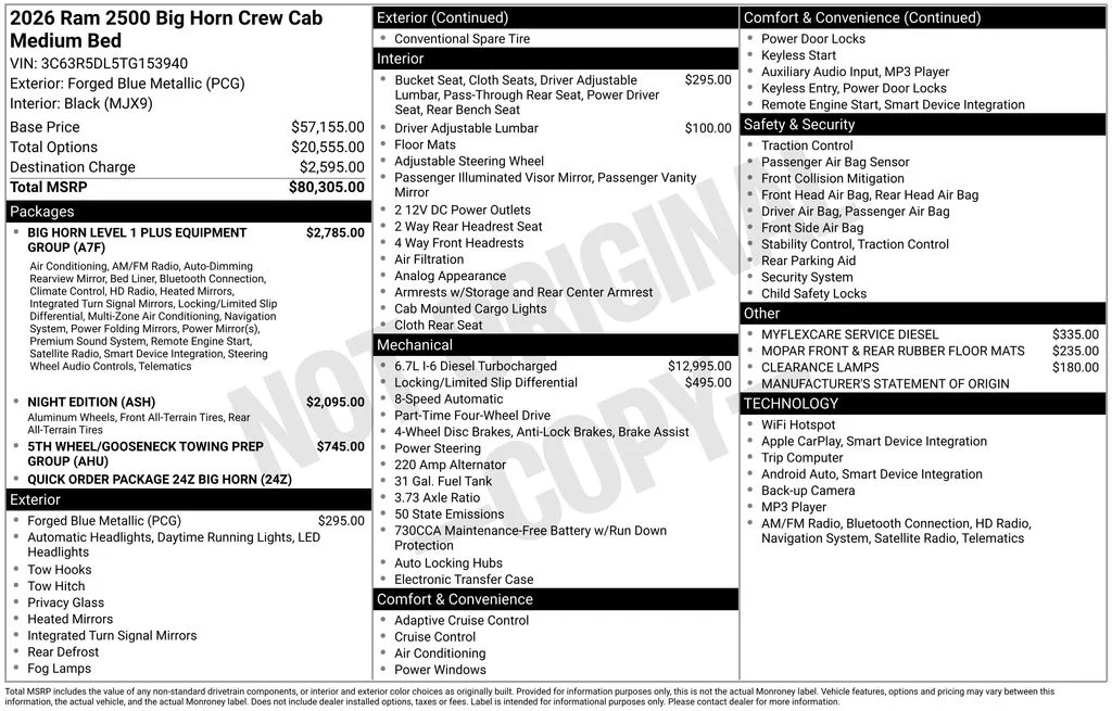 2026 RAM 2500 Big Horn - Photo 9
