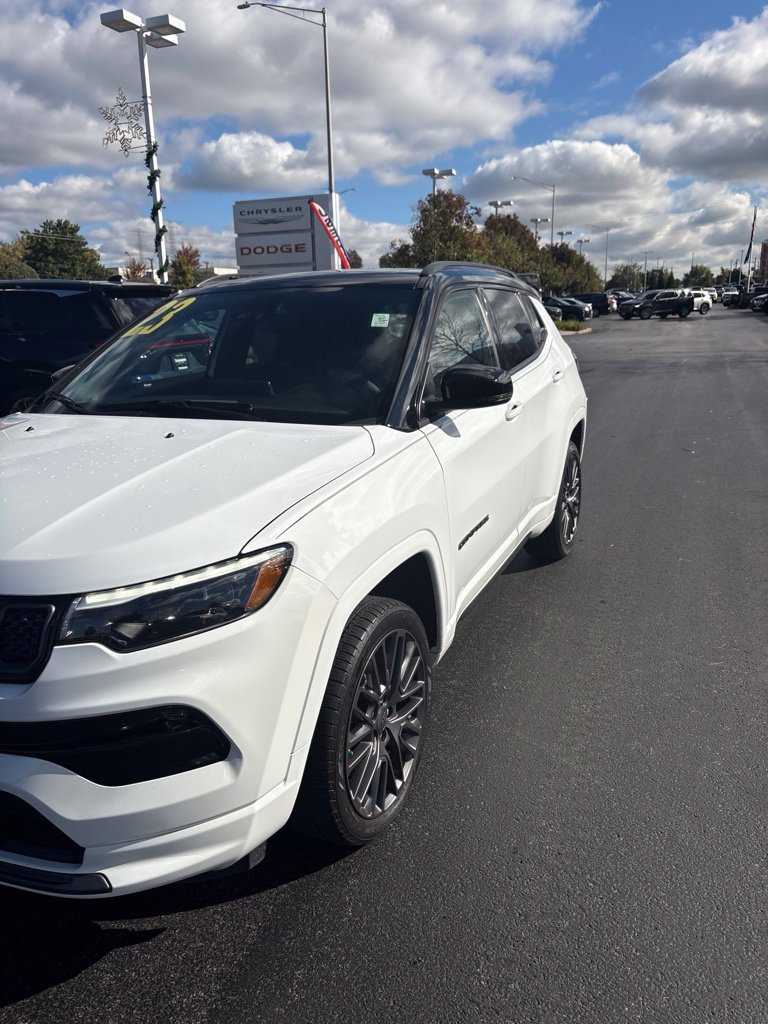 Used 2023 Bright White Clearcoat Jeep High Altitude image 2