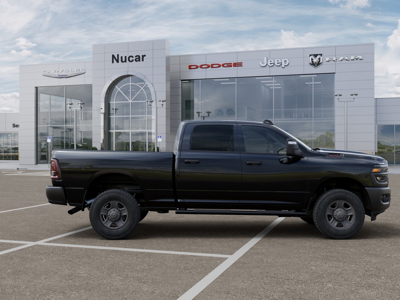 New 2026 Diamond Black Crystal Pearl-Coat Exterior Paint RAM Tradesman image 39