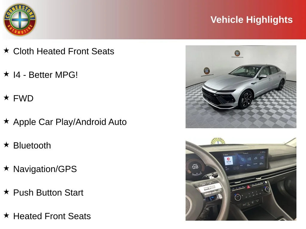 Used 2025 Hyundai Sonata SEL with VIN KMHL64JA6SA458029 for sale in Elk River, Minnesota