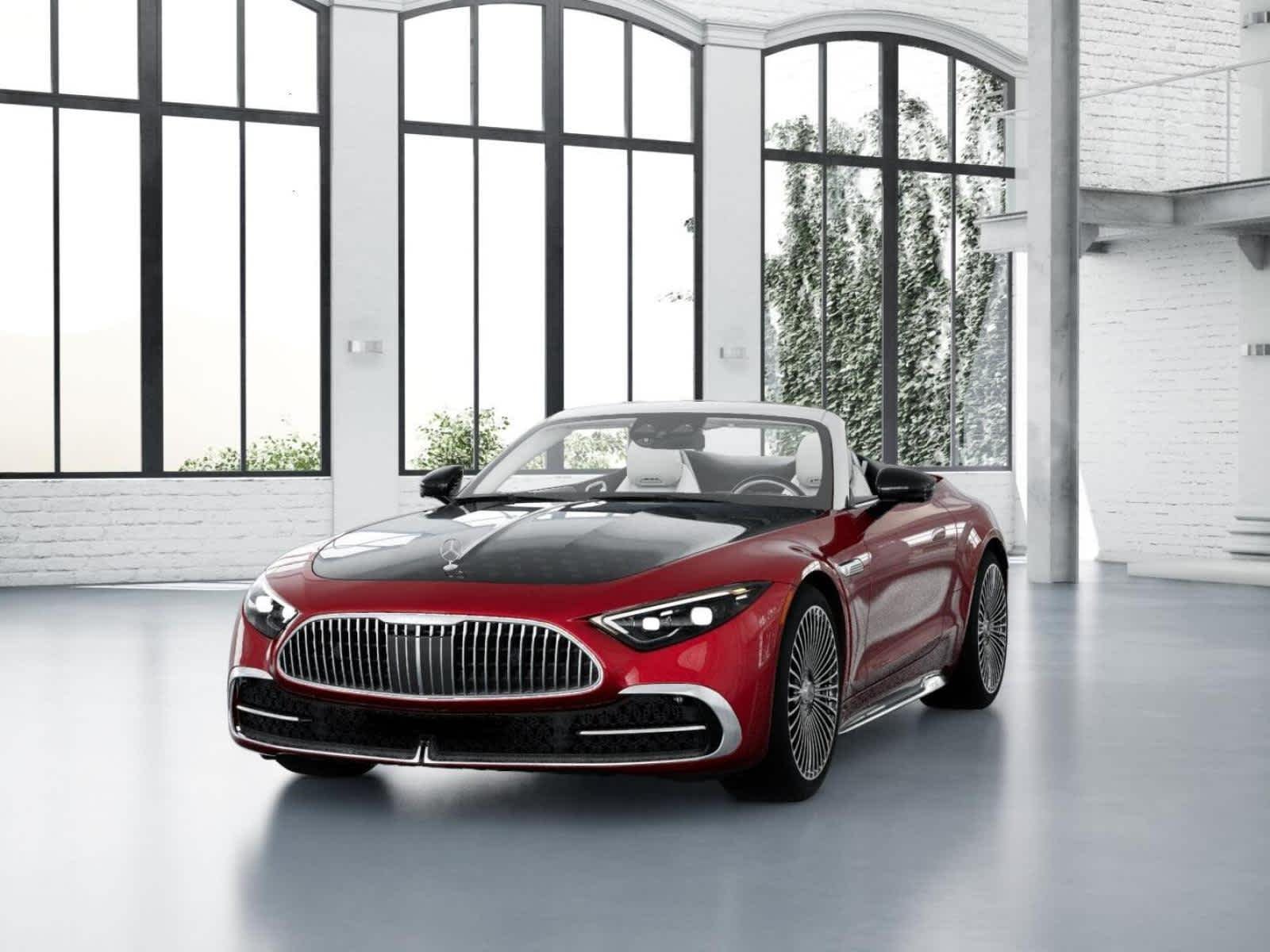 New 2026 MANUFAKTUR garnet red metallic (Red Ambiance) Mercedes-Benz Maybach SL 680 Monogram Series image 40