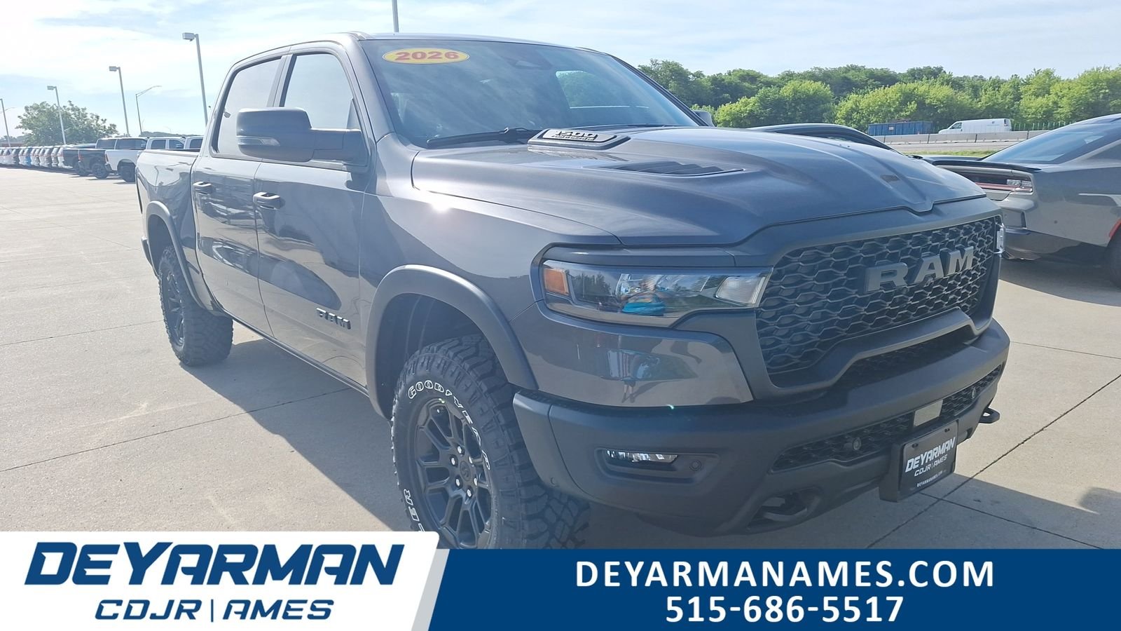 New 2026 Granite Crystal Metallic Clear-Coat Exterior Paint RAM Rebel image 1
