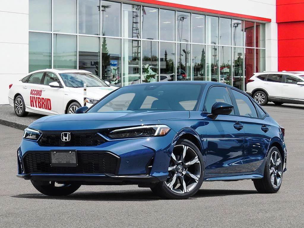 New 2026 Blue Lagoon Pearl Honda SPORT TOURING The Civic — fully loaded,fully effi image 1
