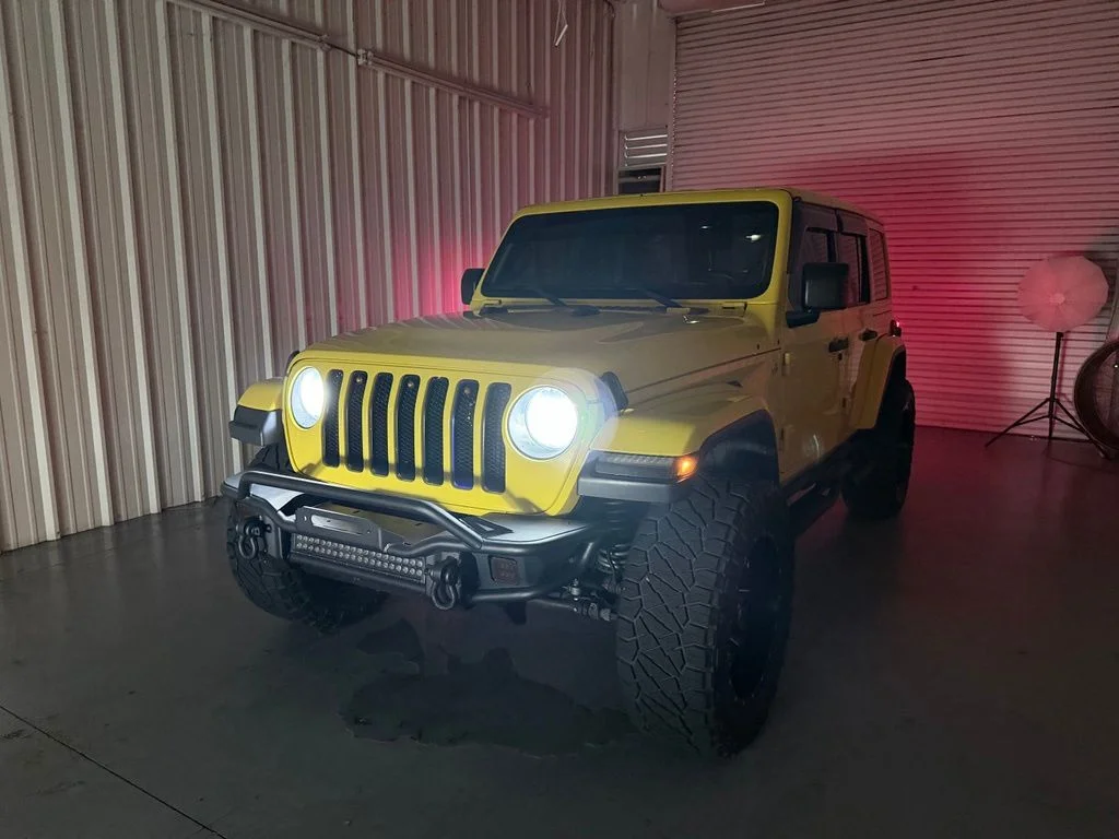 Used 2018 Yellow Jeep Unlimited Sahara image 7