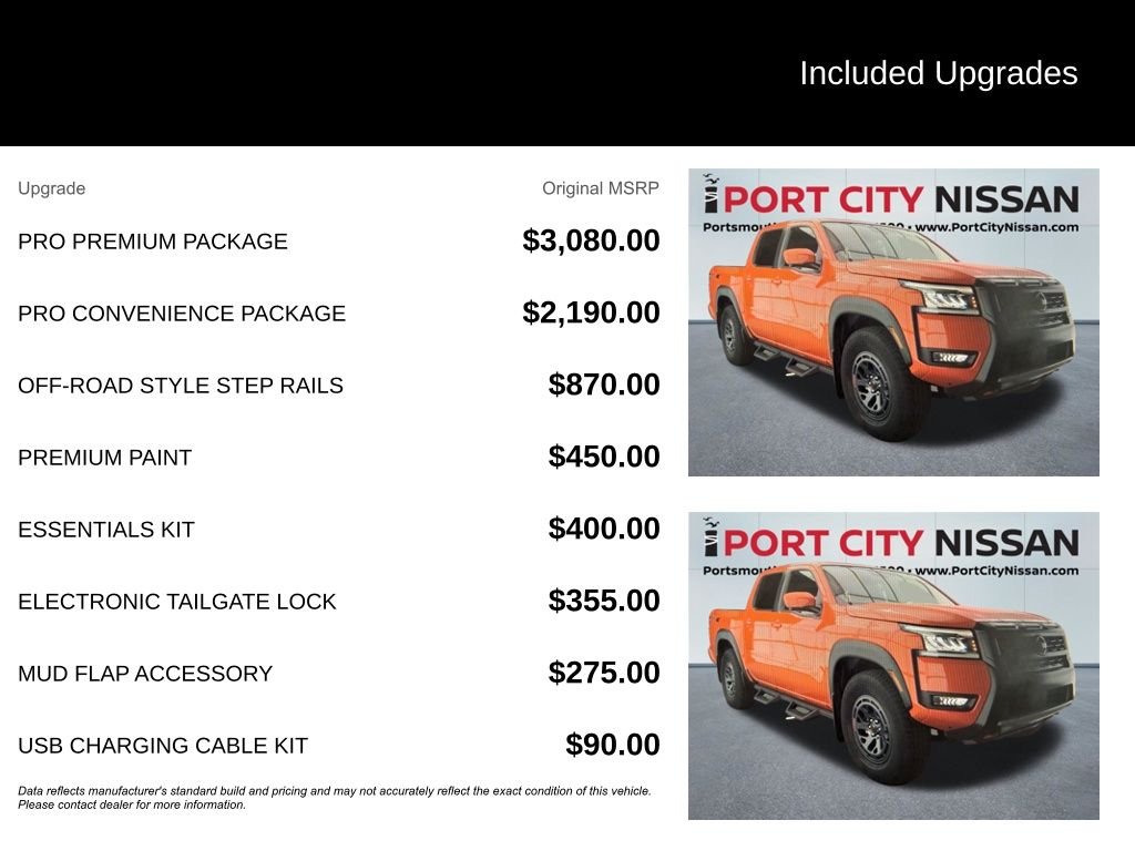 Used 2025 AFTERBURN Orange Nissan PRO-4X W/LEATHER, SUNROOF & ONLY 5k MILES! image 5