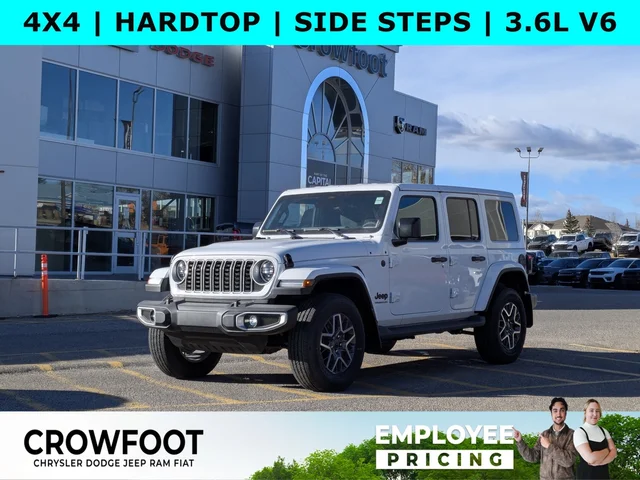 2026 Jeep Wrangler Sahara - - 4x4 - 12.3 inch display - Blind Spot Mon - Body Color 3 Piece HT - & More!