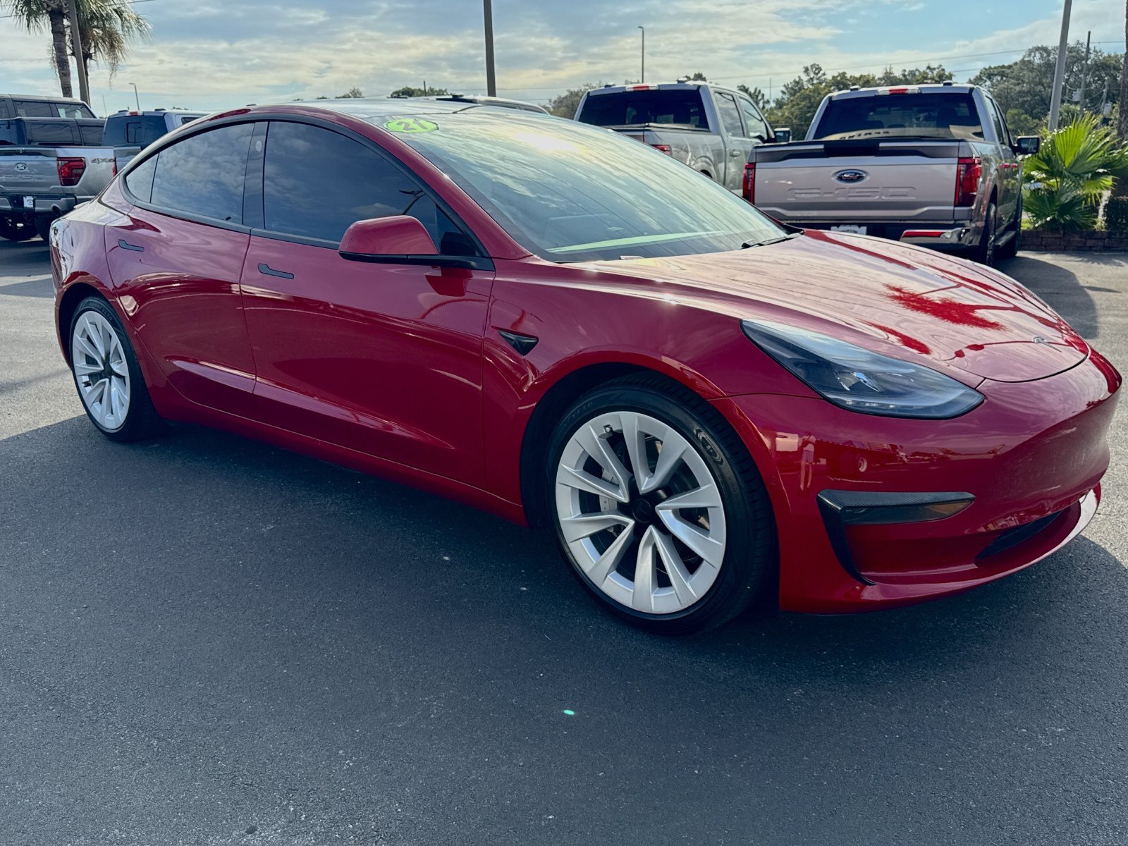Used 2021 Tesla Model 3 Base with VIN 5YJ3E1EA2MF987651 for sale in Spring Hill, FL