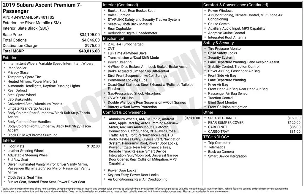 Used 2019 Silver Subaru Premium image 3