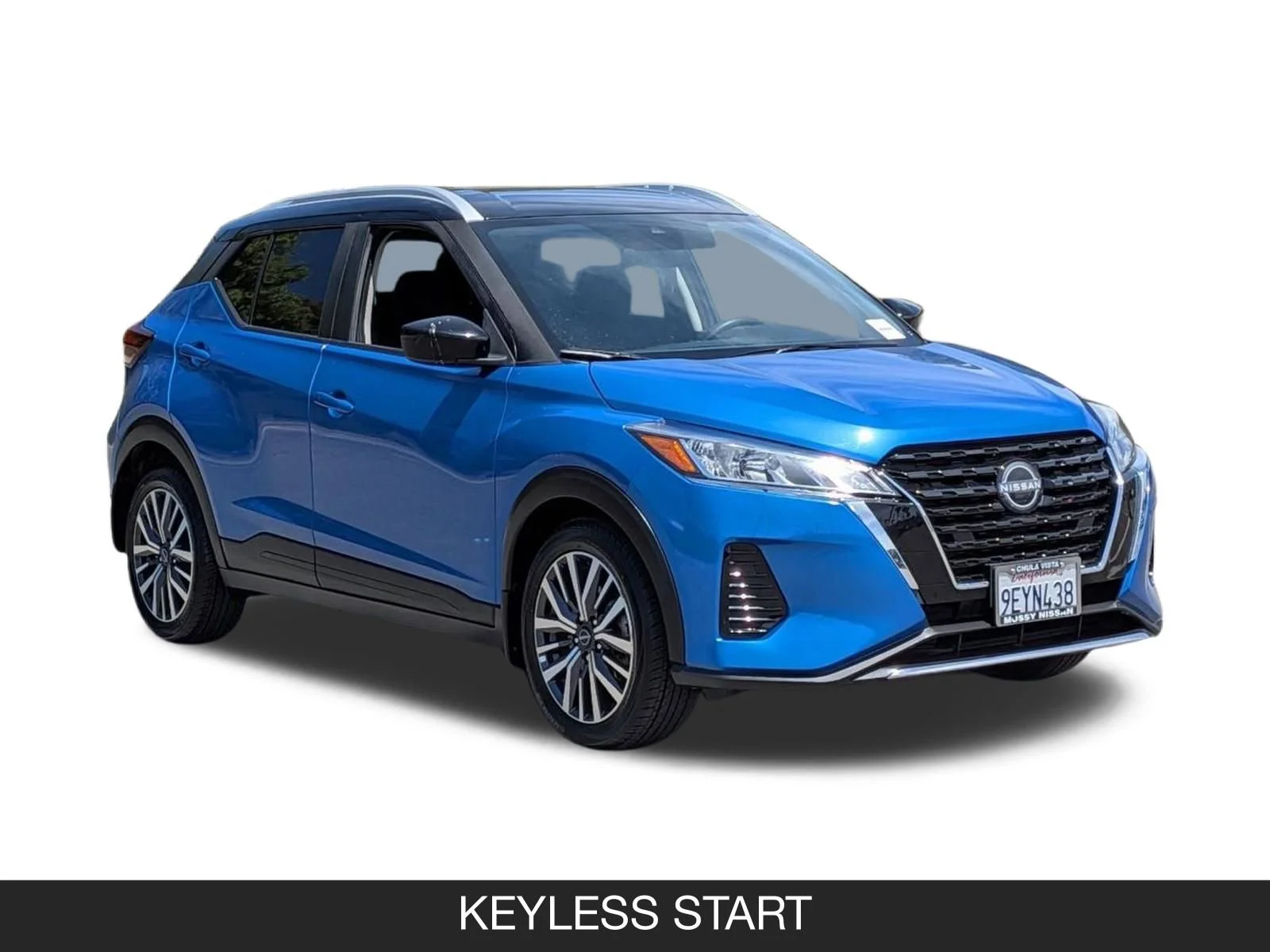 Used 2023 Electric Blue Metallic/Super Black Nissan SV image 2